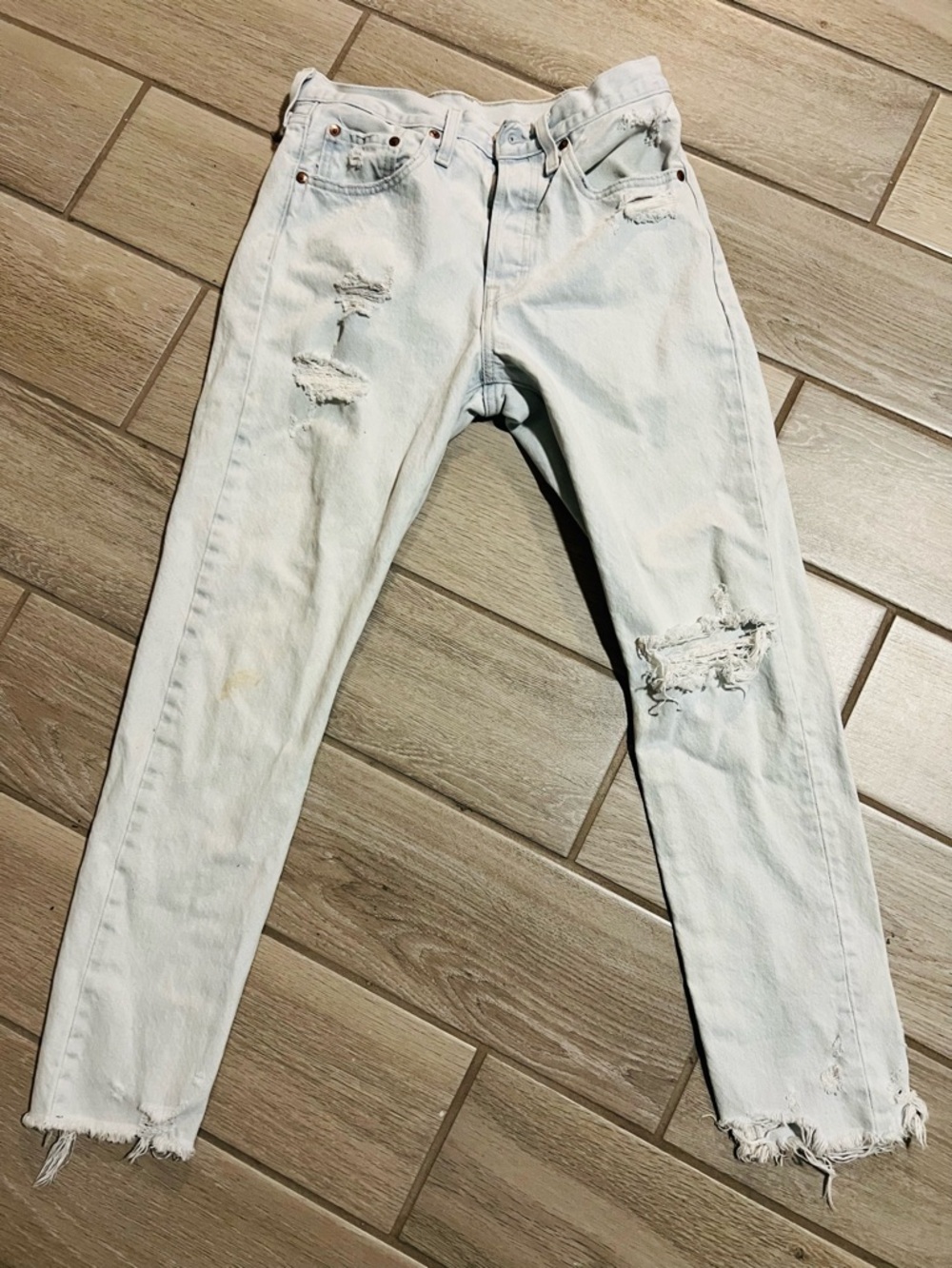 Levi’s 501 S Mens Jeans Distressed 26x28